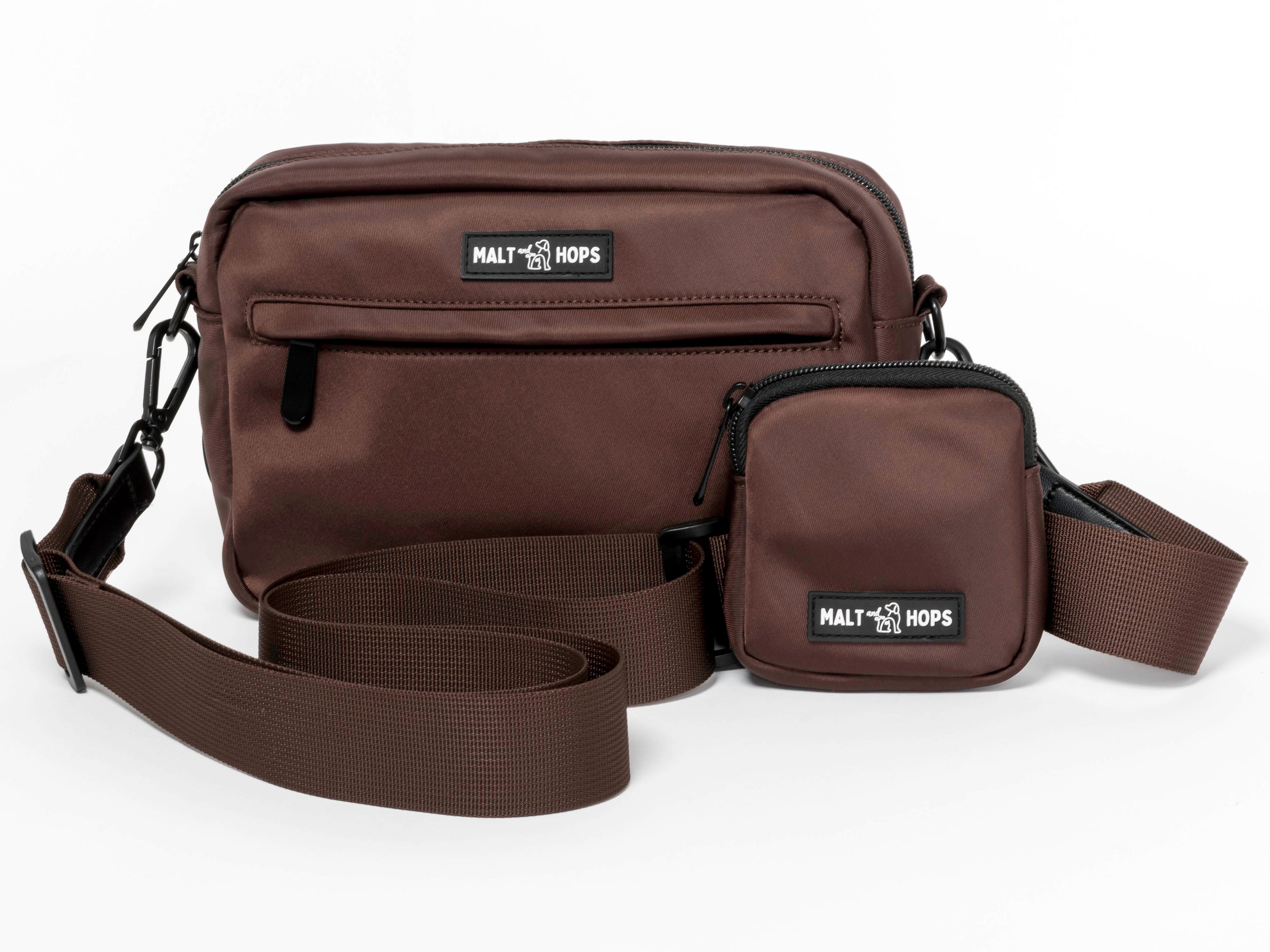 Porter Brown Dog Walking Bag Set