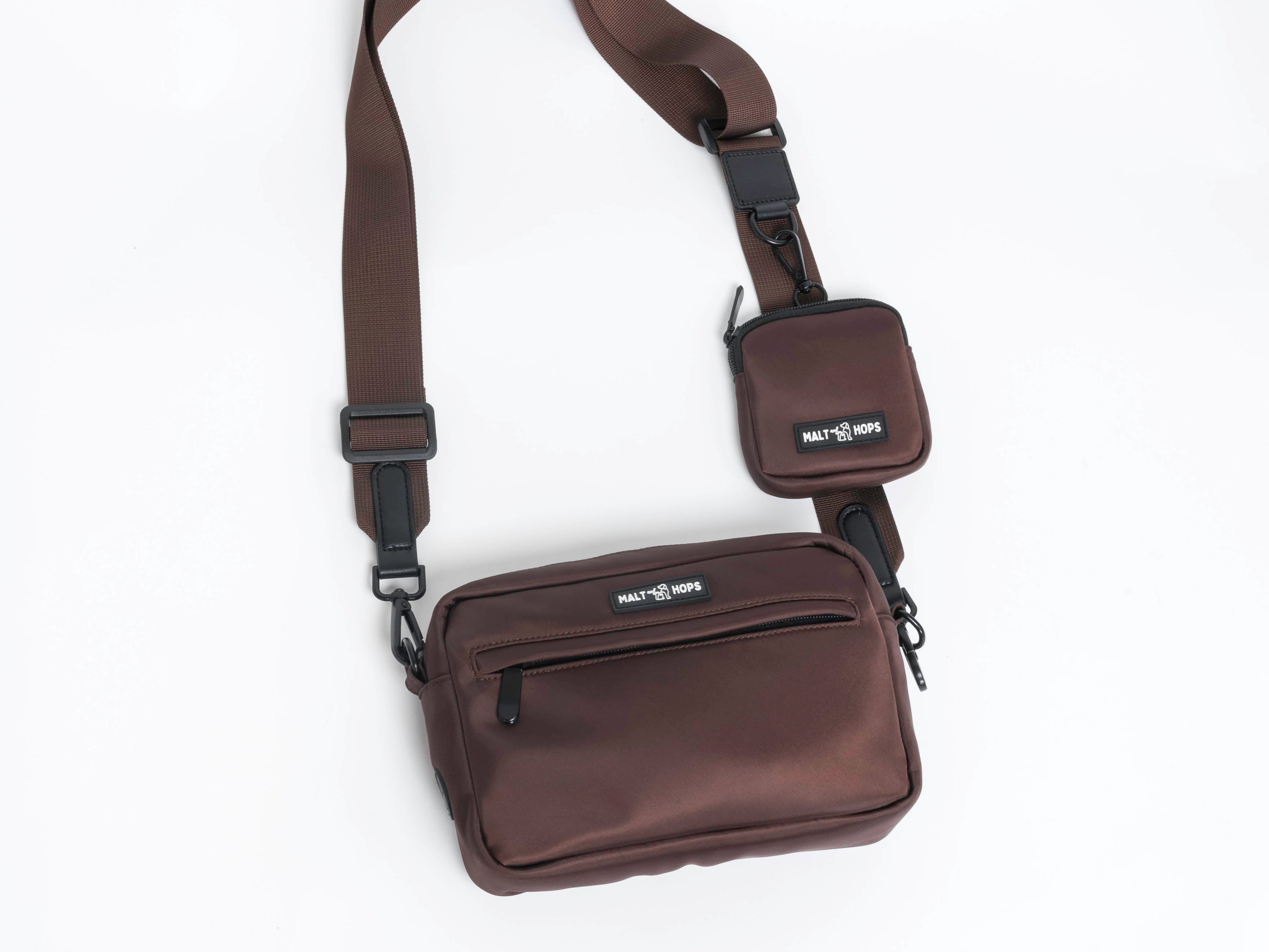 Porter Brown Dog Walking Bag Set